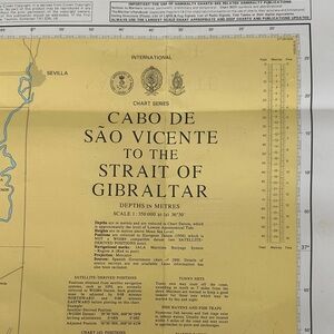 Nautical Chart of Cabo de São Vicente to the Strait of Gibraltar